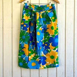 J. Crew Morning Floral Tie Waist Skirt